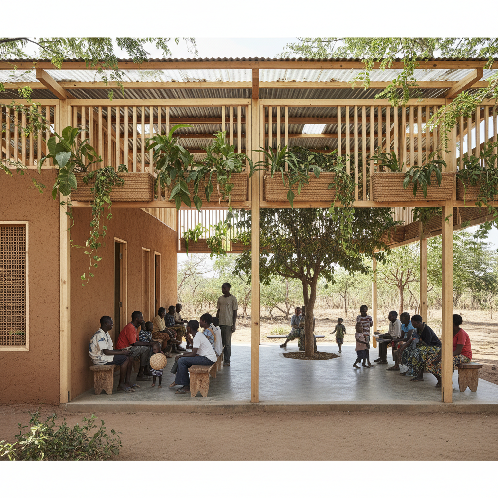 Community pavilion by Rebel Sechaba
